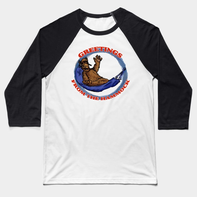 Greetings from the Hammock Baseball T-Shirt by Creative Commons